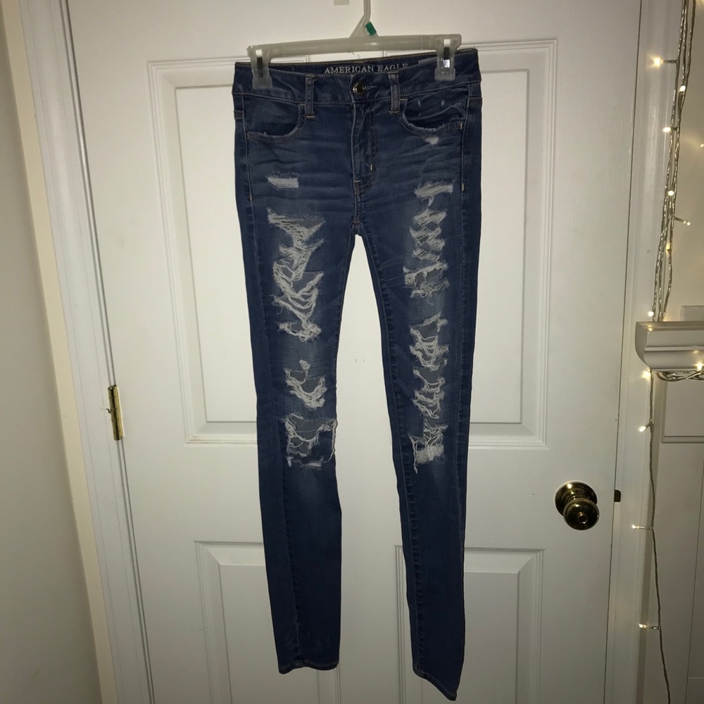 Holy blue jeans